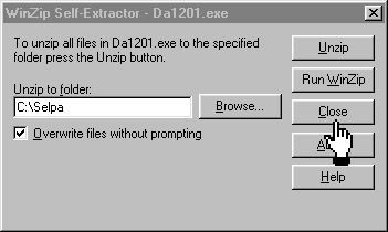 Как пользоваться WinZip Self-Extractor